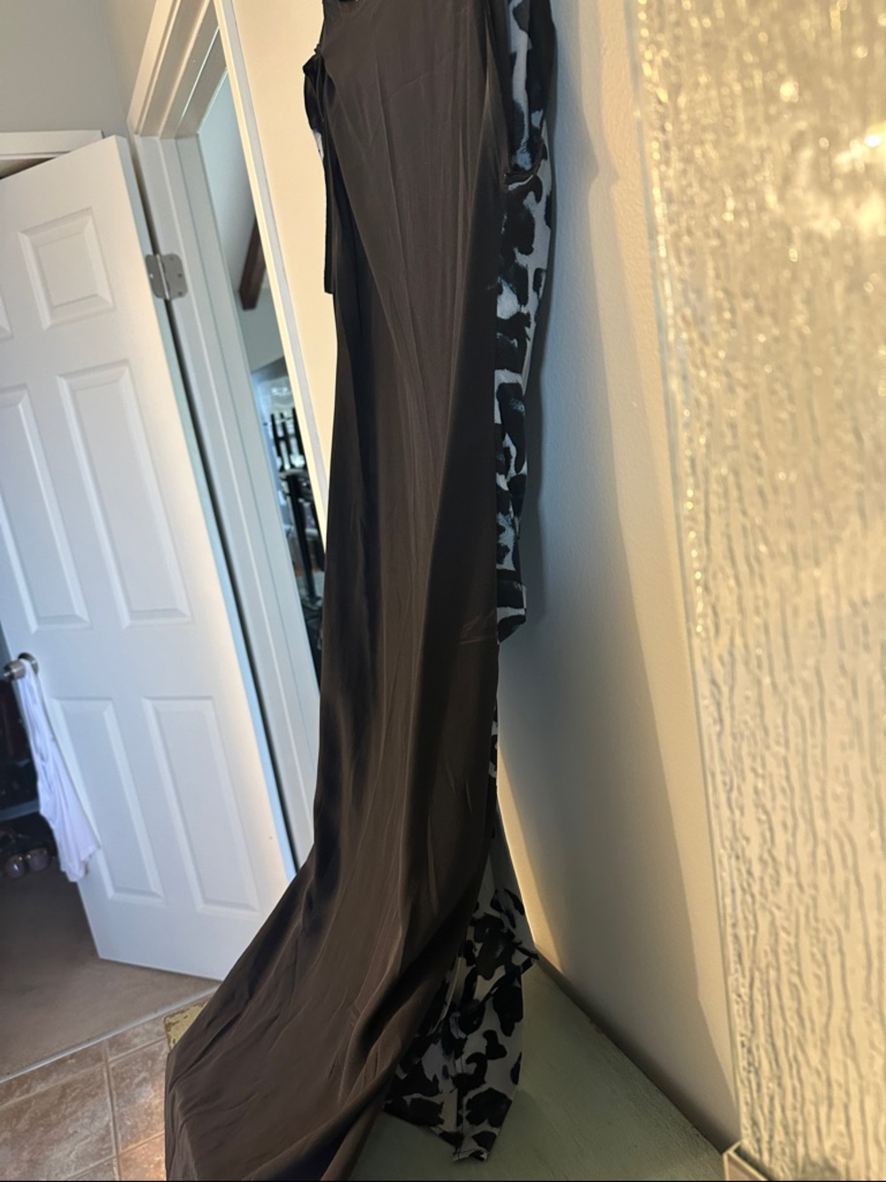 AllSaints Black & Gray Animal Print Dress - Picture 7 of 11
